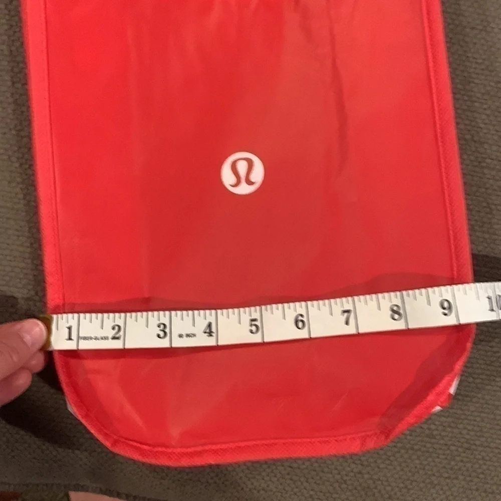 LuLuLemon Snap Red & White Reusable Bag